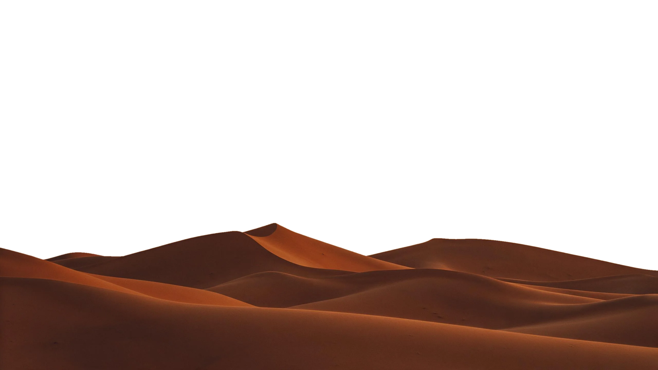 Sand dunes in the Western Desert at dusk